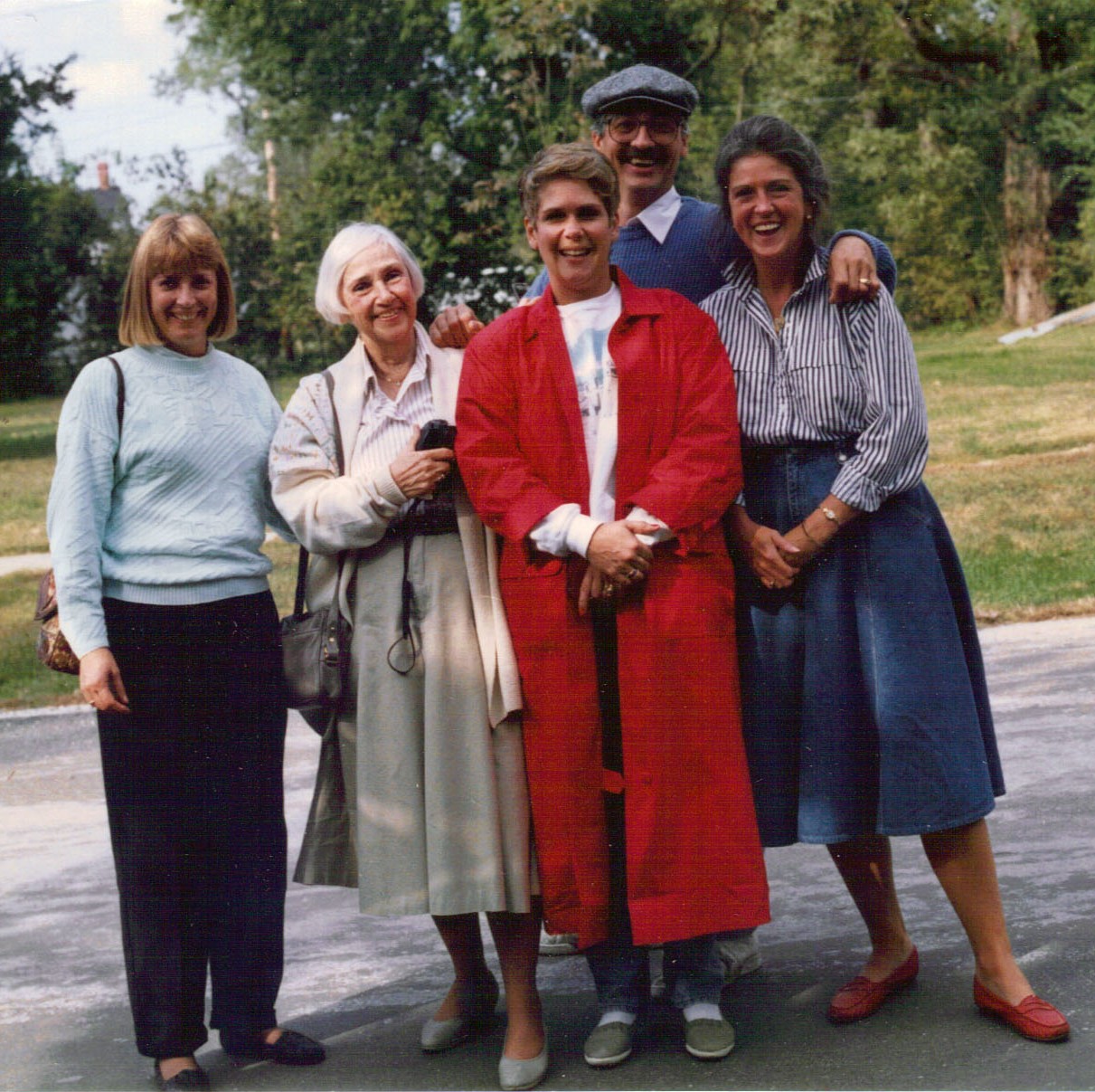 Boonville was revisited in 1990 by my aunt Phoebe, (second from left) when she took my brother Steve, his wife Kay (at left) and her daughters Kristin (in front) and Laura (at right) on a tour of her old home town.