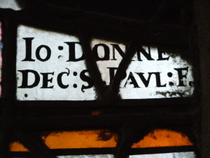 John Donne memorial window in the Chapel of Lincolns Inn