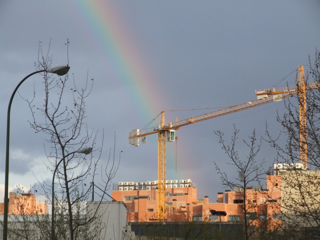 Rainbow over Madrid