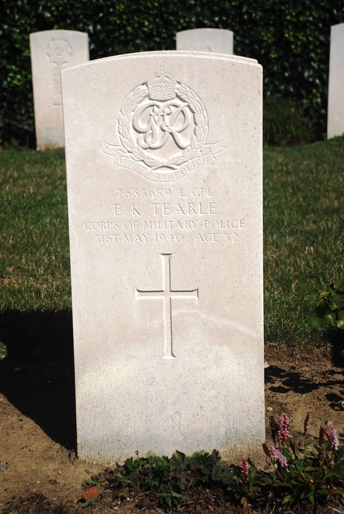 Edward Kefford William Tearle 7683659 De Panne Communal Cem