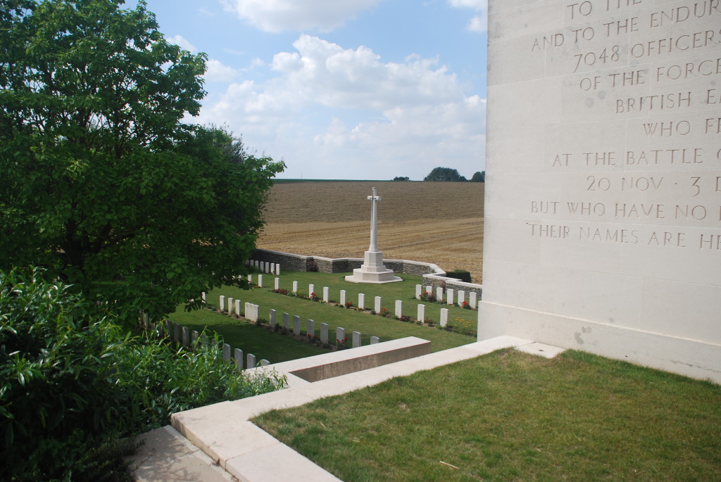 Across the countryside Louveral Military Cemetery