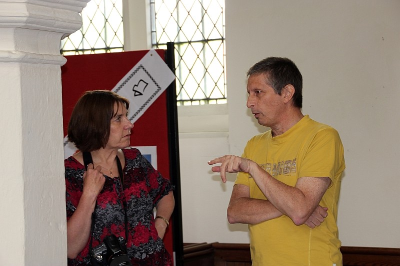 Elaine Tearle chats with Richard Flecknell