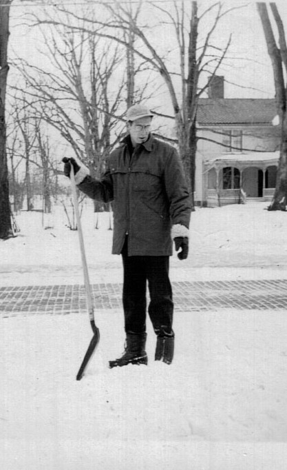 Marsh Kennedy, preparing to attack the snow in Buffalo, NY