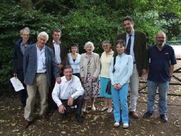 Front: John and Ewart Tearle and Ingrid Taylor. Behind: David Ashley, Sam Tearle, Barbara Ashley, Jennie Pugh and Barbara Tearle, James and Richard Tearle.