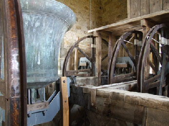 While we are there, here are the bells and mechanism he might have been repairing.