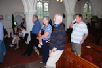 Helen Manning, Susan and Allan, Pat Field, Alan Gibbs and Ray Reese from Australia, watching the presentation