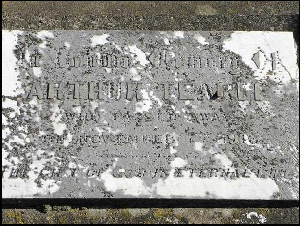 Headstone Arthur b12 Dec 1874 in Wing