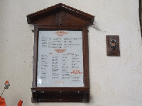 WW1 Memorial on the wall of St Peter and St Paul, Cosgrove