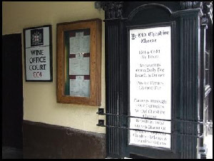 Entrance to Wine Office Court, off Fleet St