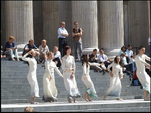 On the steps of St Paul’s