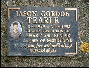 Gravestone, Jason Tearle, Hamilton