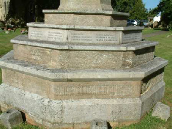 War Memorial, Wing Churchyard