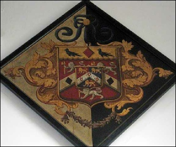 Hatchment of the arms of Elizabeth Cooper Cooper