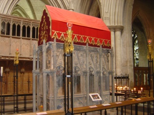 St Albans shrine in St Albans Cathedral