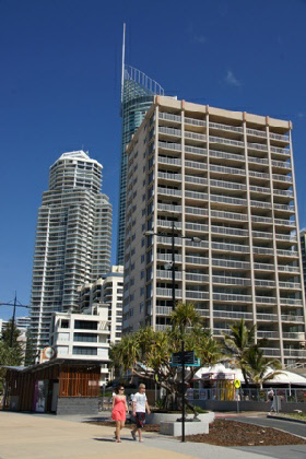 Highrises on the coast road, Surfers Paradise