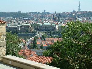 View of city from Prague Castle