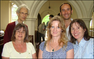 Lis and Eleanor Minns with Ingrid Taylor, David Ashley and Greg Minns.