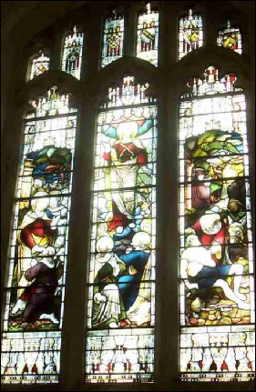 The South Window - “Faith Hope and Charity” donated by Caroline Cooper Cooper in memory of her parents