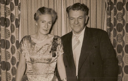 Burleigh Victor Cecil Tebay (Vic) with his wife, Beatrice