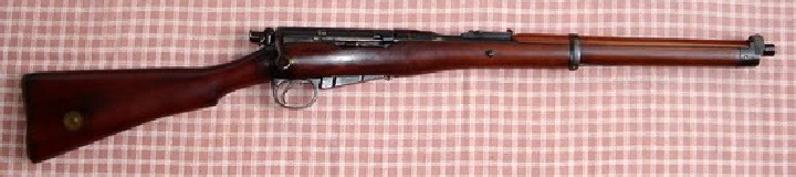 Lee Enfield Cavalry Carbine Mark 1* used in the Anglo Boer War of 1899 to 1902..