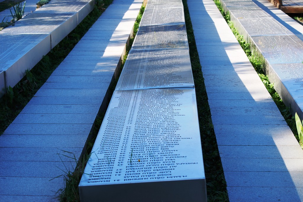 Turkish names at the Memorial of the 57th Infantry.