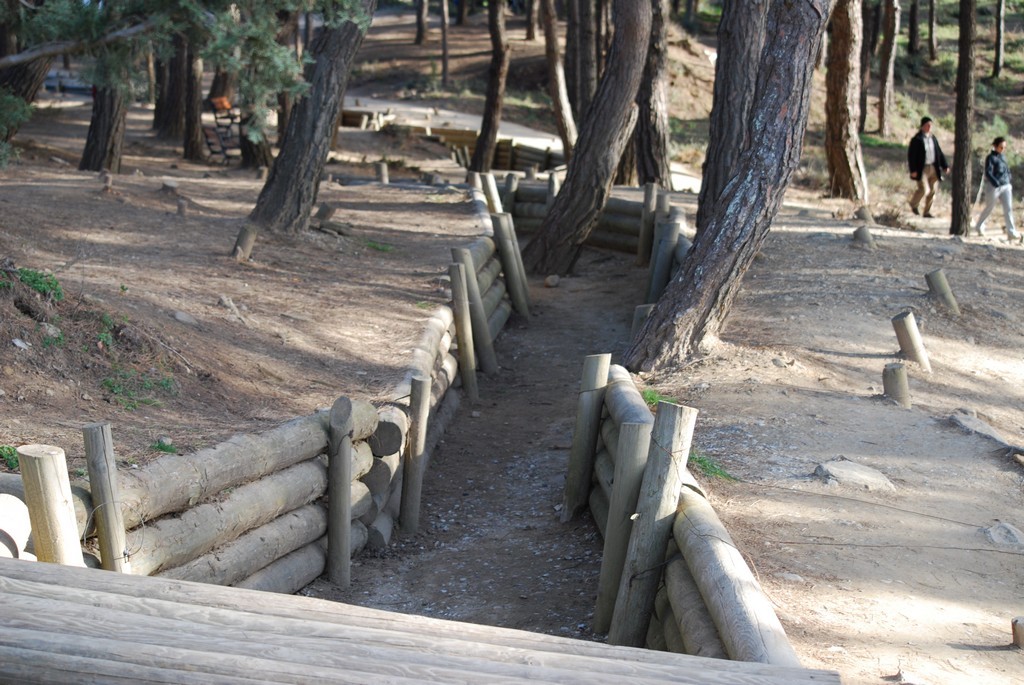 The trenches on Chanuk Bair.