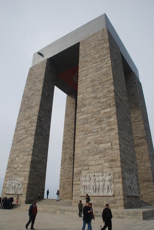 Turkish National Monument to the Battle of Canakkale.
