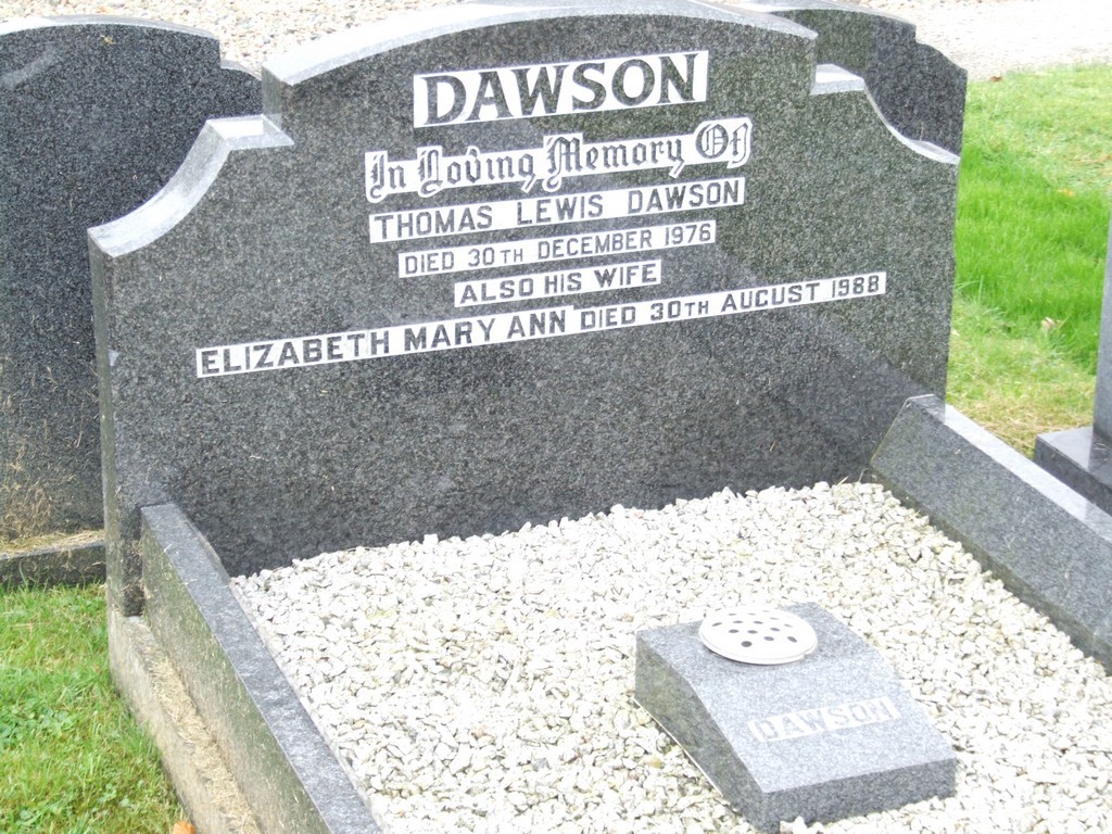 Thomas Lewis Dawson grave.