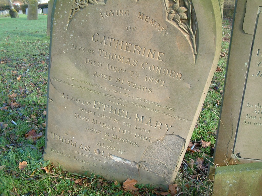 Catherine Conder and Thomas Olney Conder, the Methodist missionary.
