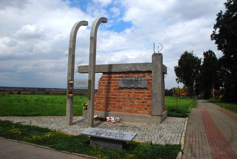 The memorial to the - unnamed - WW2 victims of Stalag XXB POW camp Malbork