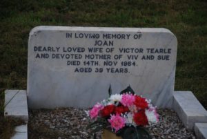 Headstone of Joan Tearle nee Goodman