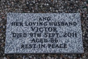 Headstone for Victor Tearle