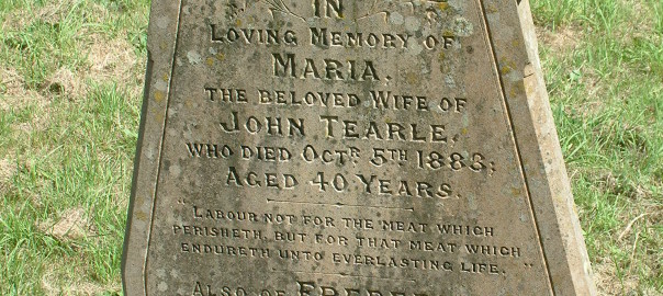 John Tearle 60 years sexton of this parish